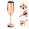2 pièces Verre à Champagne Rose Doré Placage Cuivre Calice à Vin Flûte à Champagne Réutilisable Bar