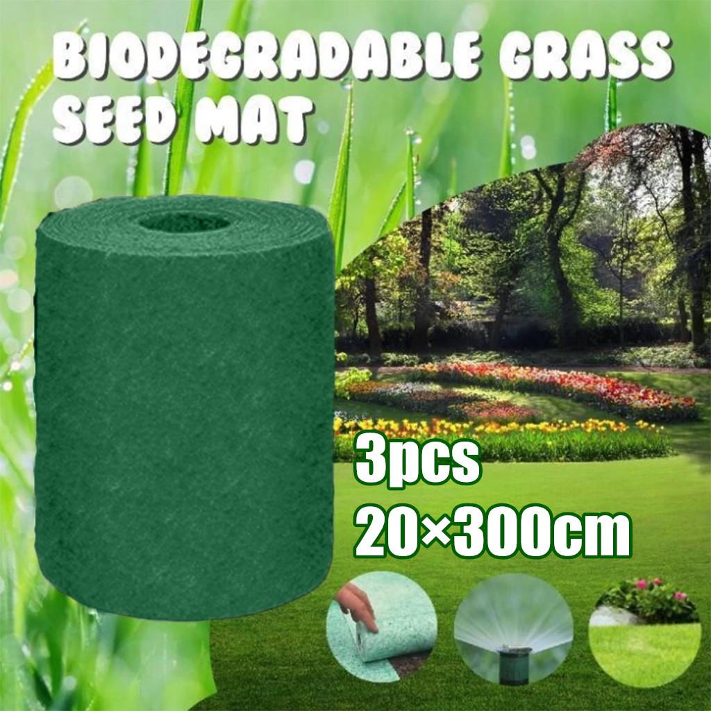 Buy 20 300cm Grass Seed Mat Fertilizer Garden Picnic Gardening Lawn