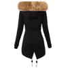 European & American Slim Hooded Cotton Jacket - Women's Autumn/Winter Warm Zipper Coat