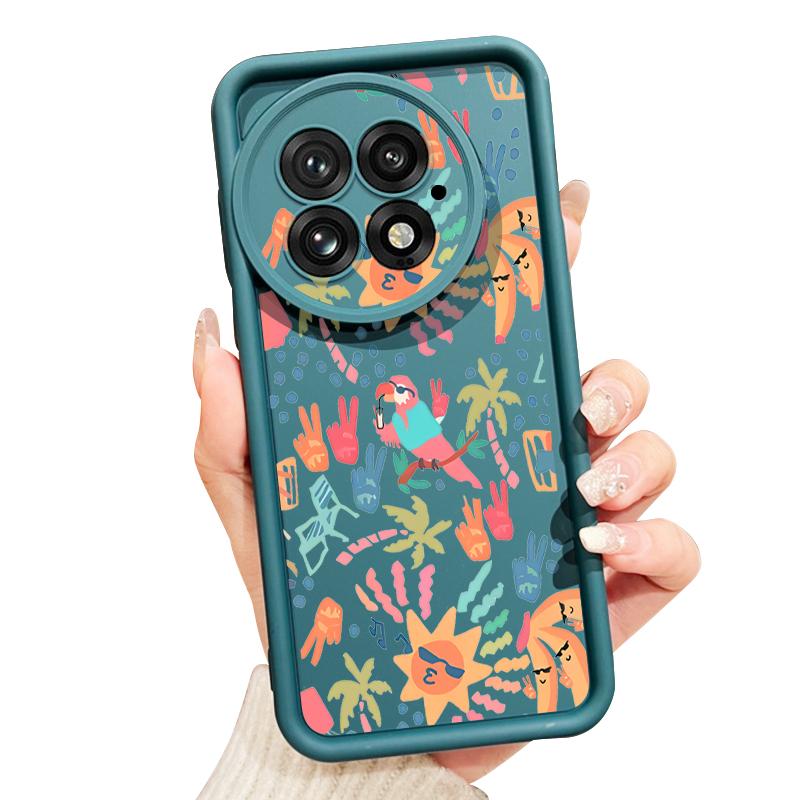 For OnePlus 13 Case Colorful Cartoon Pattern Shockproof Bumper Silicone Cover For OnePlus 15 Nord 5 13R 13T 12R 12 11R 5G