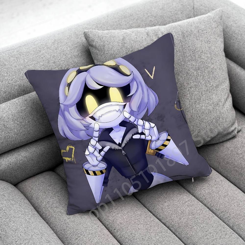 M-Murder Drones Doll N J Uzi Throw Pillow Case For 50x50cm 40x40cm 55x55cm 45x45cm 30x30cm Square Bedroom Pillowcase Cover