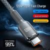 120W Type-C Fast Charging Data Cable for Apple 15/16/17, Xiaomi, Vivo, 6A