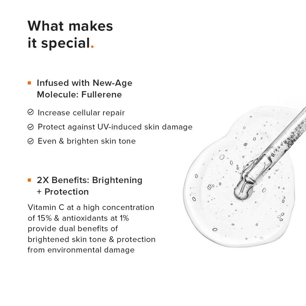 Minimalist Skin Brightening Vitamin C 16% Face Serum For All Skin Types 20 Ml Pack Of 1, Radiance & Texture Boost