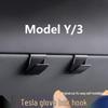 Compatible Hook and Storage Clip for Tesla Model Y Glove Box and Front Passenger Side
