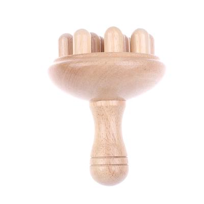 1Pcs Wooden Mushroom Massager Wood Therapy Massage Tool For Relief Muscle Tension Eliminate Local Fat, Full Body Massage Relax
