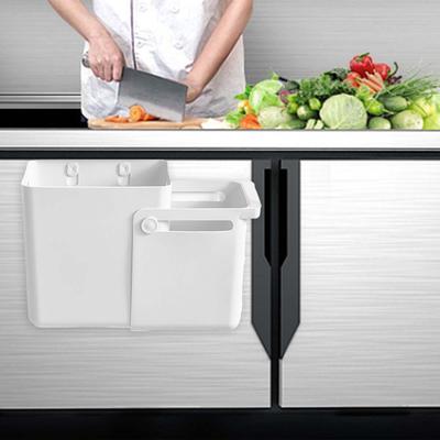 Hanging Kitchen Trash Can Compost Bucket Extendable Stylish Bin Recycling Food Waste Space
