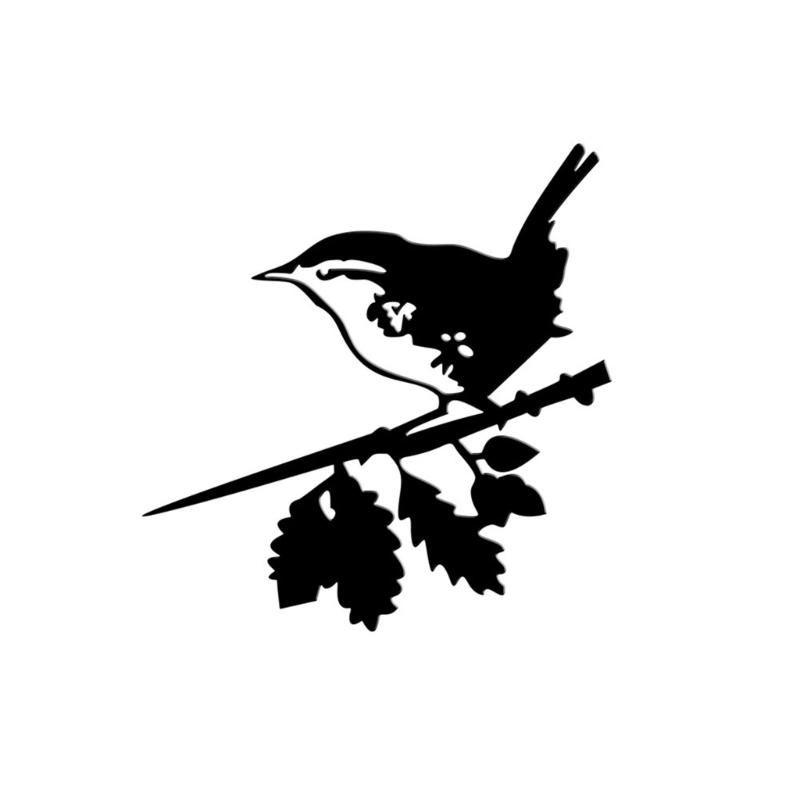 Metal Bird Stake Outdoor Garden Bird Statue Decorative Metal Animal Silhouettes for Tree Garden Decorative Bird Ornament