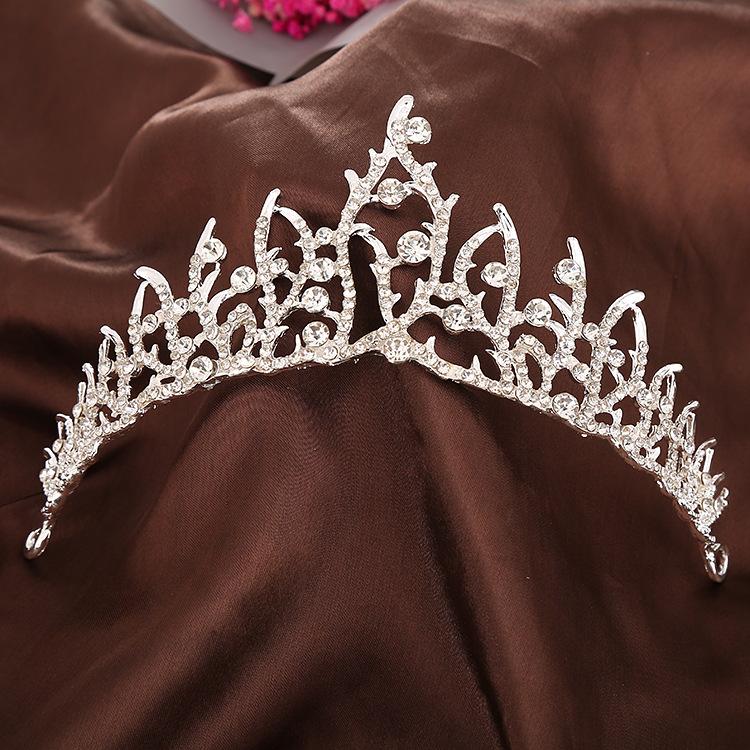 Neue Kinderkrone Legierung Perlenkrone Braut Hochzeitskleid Hochsteckfrisur Stirnband Abendessen Leistung