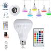 E27 RGB Bluetooth Lampe Ampoule Musicale LED Ampoule Intelligente Lumière Télécommande Sans Fil avec Audio Ampoule de Scène Colorée pour Fête à la Maison