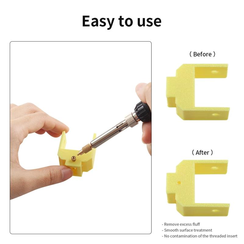 A96I-Heat Set Insert Soldering Iron Tip M2-M8 Brass Hot Melt Inset Nut Embedded Thread Insertion Kit For 3D Printing Parts EU Pl