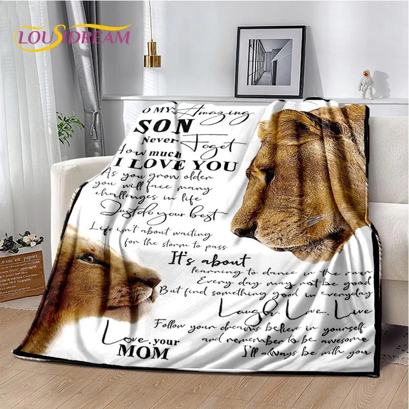 29 Style New Gift To My Son Daughter Grandedaughter Letter  Blanket,Soft Throw Blanket for Home Bedroom Bed Sofa Picnic Cover