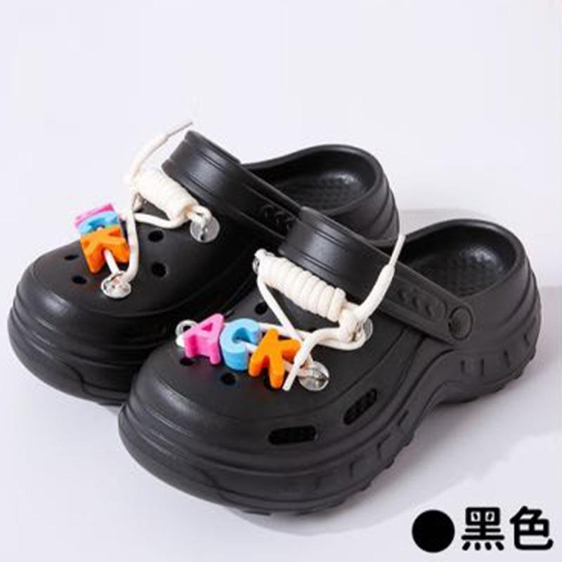 New thick-soled slippers women wear non-slip and wear-resistant cute cartoon eva slippers hole shoes wholesale