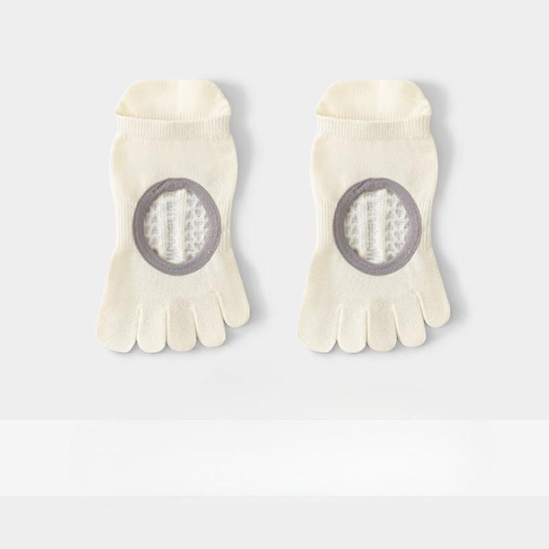 Summer Five-finger Yoga Socks, Anti-slip Indoor Sports Fitness Pilates Training Socks with Separate Toes