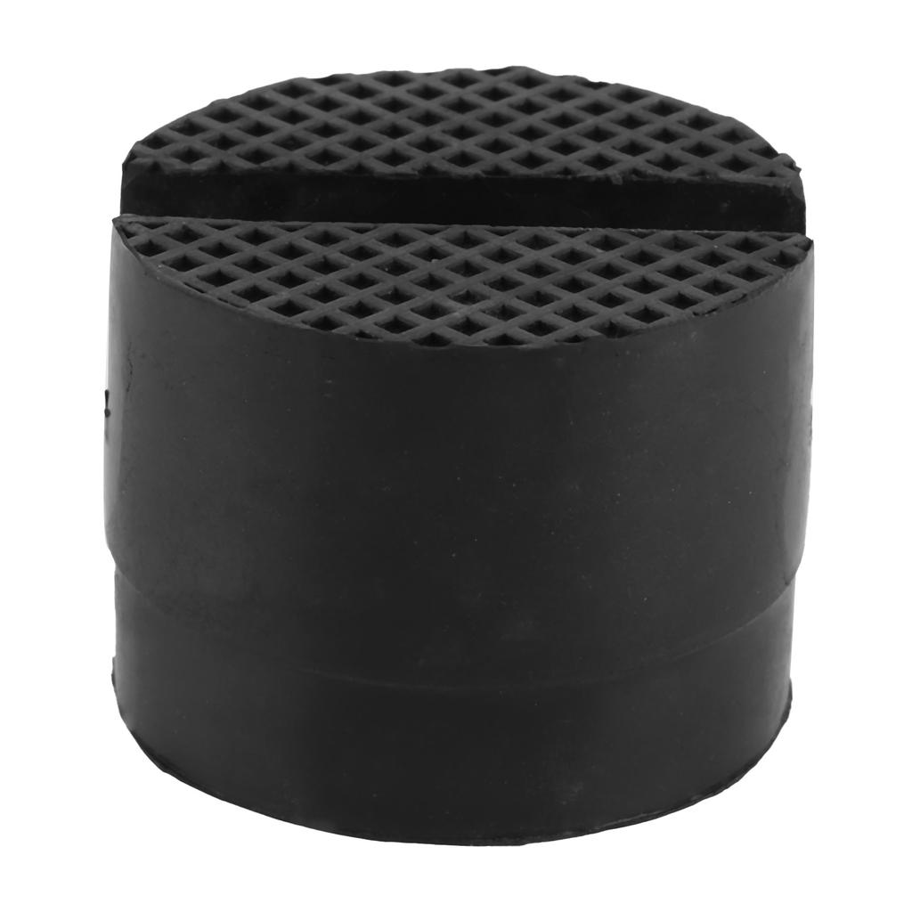 Slotted Frame Rail Floor Jack Adapter Lift Rubber Pad Stand Holder 5cm 1.96inch Diameter