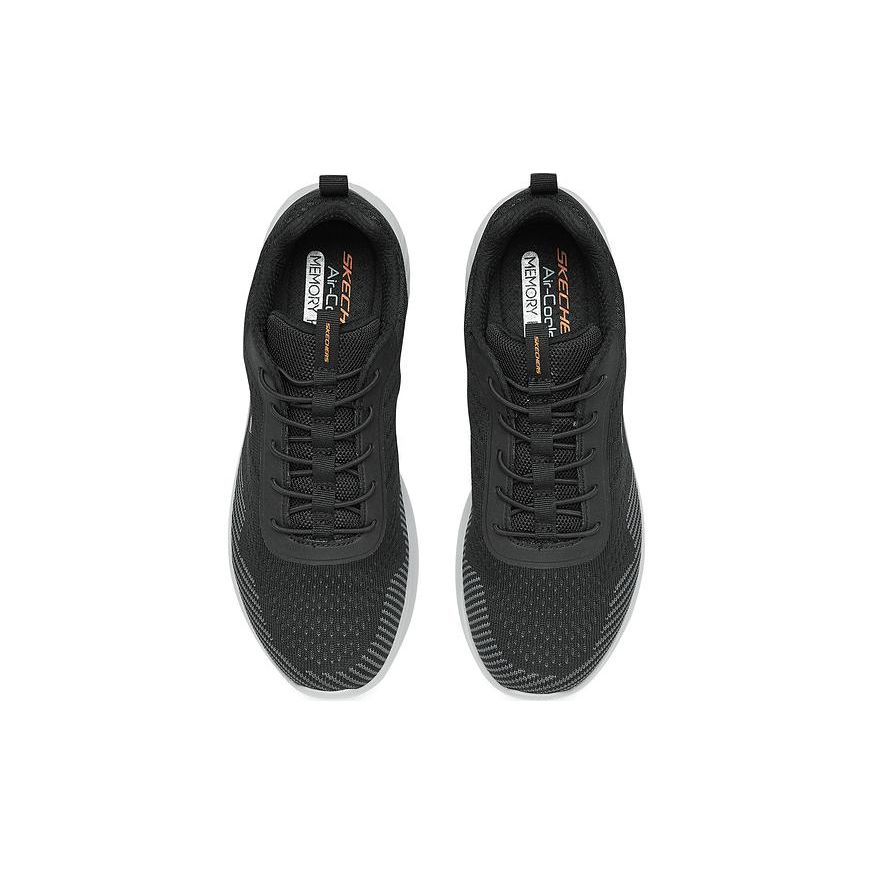 Skechers Bounder Fabric Comfortable Versatile Low-Top Casual Shoes Men Sneakers Black 232377-BLK