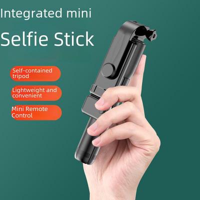 Mini palo selfie portátil con Bluetooth, trípode y luz de relleno para fotografía móvil