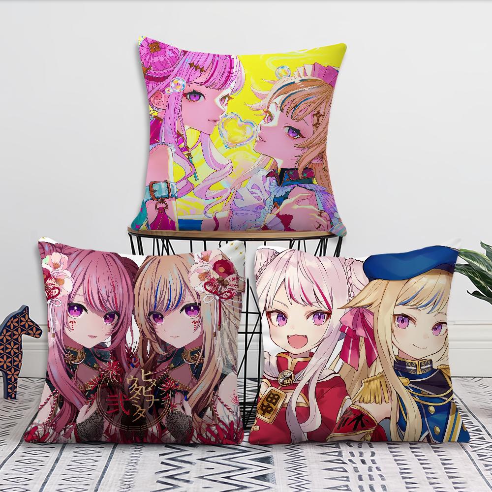h-HIMEHINA Cushion Cover Comfortable Soft Pillow Case for Sofa Living Room Home Office Band Decor and Protective Covers