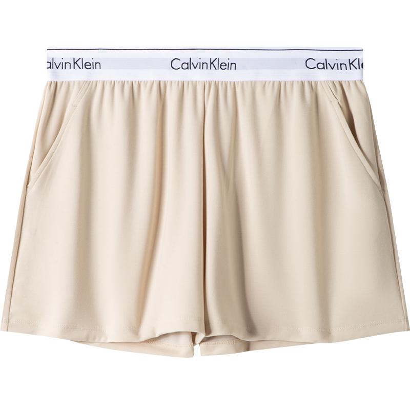 

Calvin Klein Cooling Antibacterial Ice Comfort Series Soft Breathable Home Shorts Sleep Pants Women shorts Oat-Milk AD0008ACI M