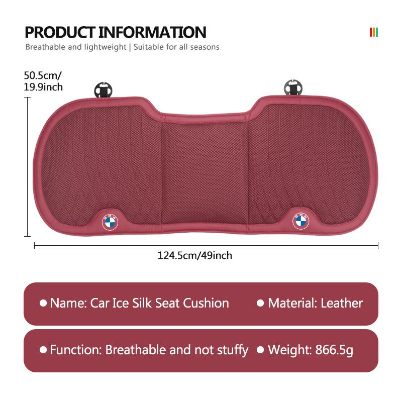 For BMW Car Ice Silk Seat Cover Front Rear Seat Cushion Protector Mat E46 E90 E60 F10 E39 F30 E36 E87 E90 E30 E53 F31 E92