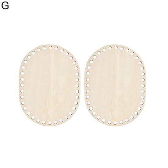 Wooden Basket Base Handmade Wide Applications Round Edges Oval Shape Cradle Weaving Blank Wood Base for Sewing