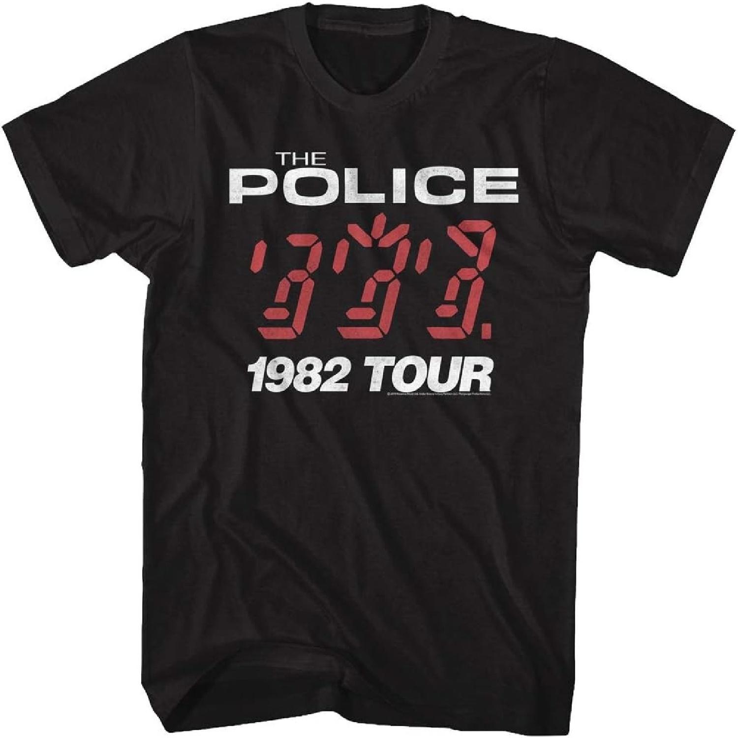 The Police British Rock Band 1982 Ghost in The Machine Tour Album T-Shirt Tee S