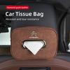 Auto Karomuster Taschentuchhalter Leder Taschentuchbox Sitzrücken Hänge Tasche Zubehör für C4 C3 C5 C1 C2 C-Elysee Berlingo Picasso