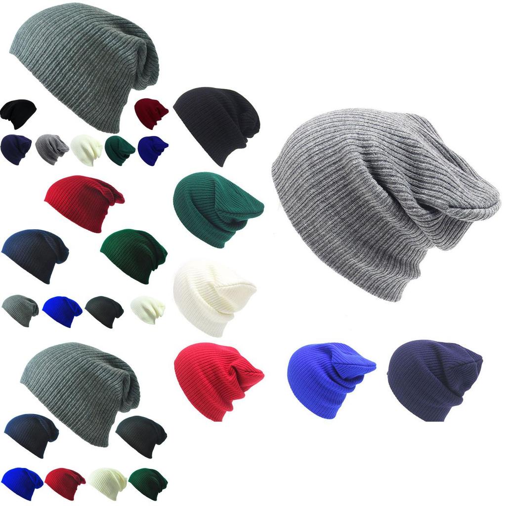 Ultra-warm Knitted Woolly Oversized Slouch Beanie Hat For Men And Women