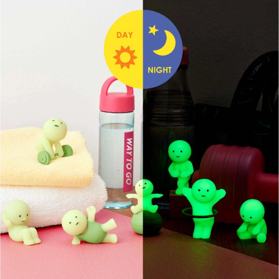 Trendy Night Light Blind Box - Jun 1234 Generation Play Fitness Yoga Bedroom Decor Cute Car Pendant Ornament