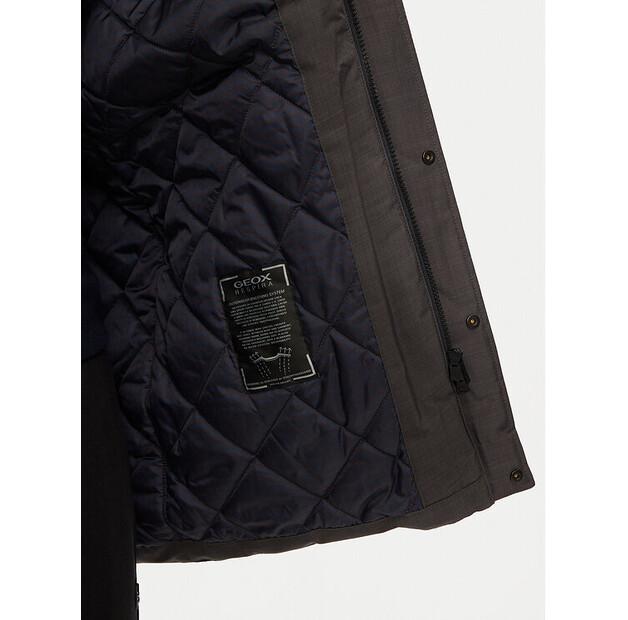 Зимняя куртка Geox Dolomia M4620M T3162 F9821, серая, стандартный крой