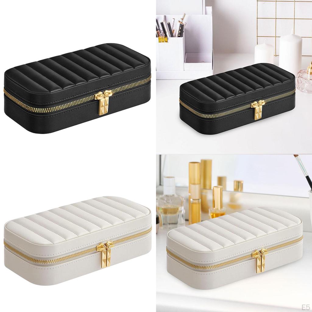 Schmuckschatulle, Reiseetui, Geschenk, einfacher Halter, Reißverschluss, Aufbewahrungsorganizer für Charms