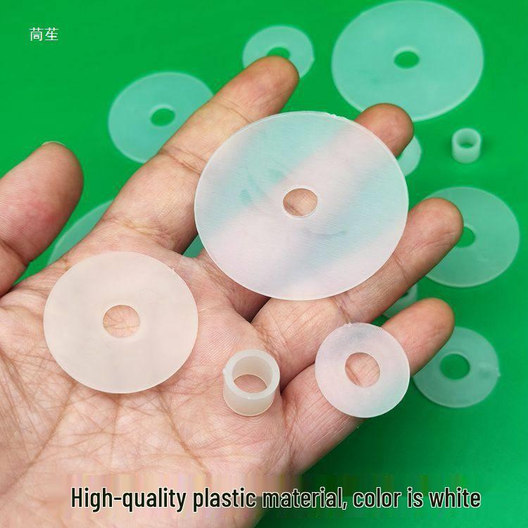 White Plastic Glass Handle Insulation Washer Sleeve