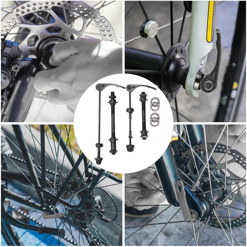 Bike Bicycle AxleFront Rear Quick Release Skewers With 25mm 1/4 Hub Bearings For 6 7 8 Speed Universal Bicycle Parts