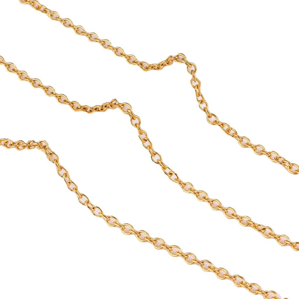 Stainless Steel Plated Collarbone Necklace DIY Chain with Tassel Jewelry Extension