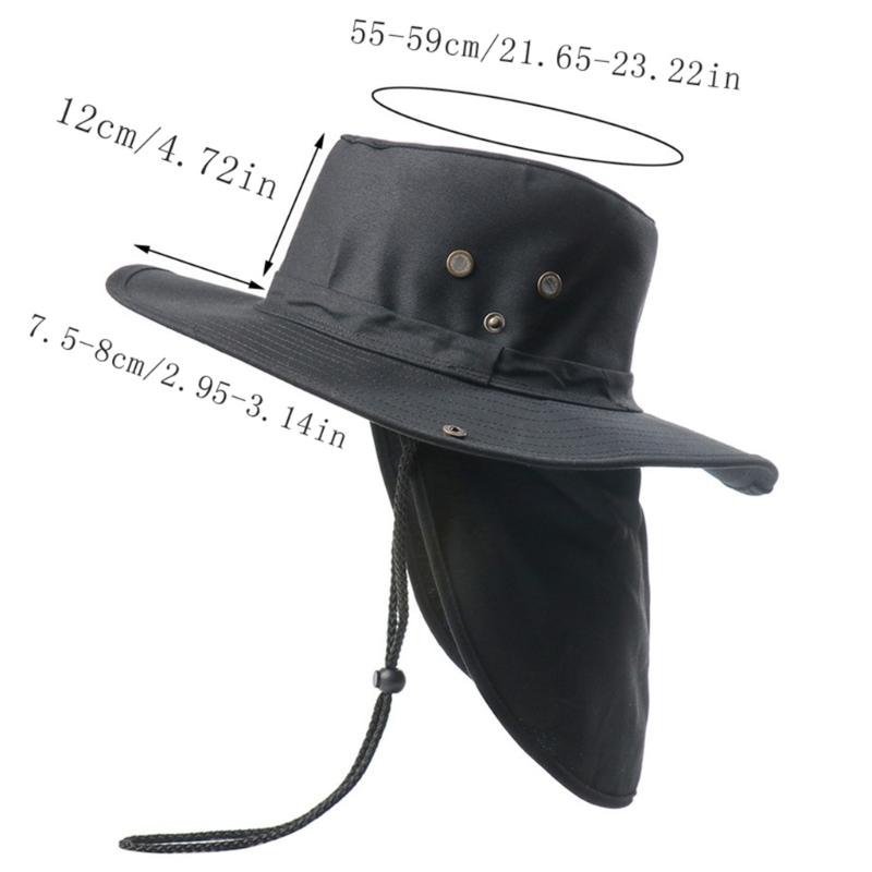 Atmungsaktiver Sonnenhut für Damen Hut mit Nackenschutz Hut mit Nackenklappe Hut mit breiter Krempe Verstellbarer modischer Sporthut