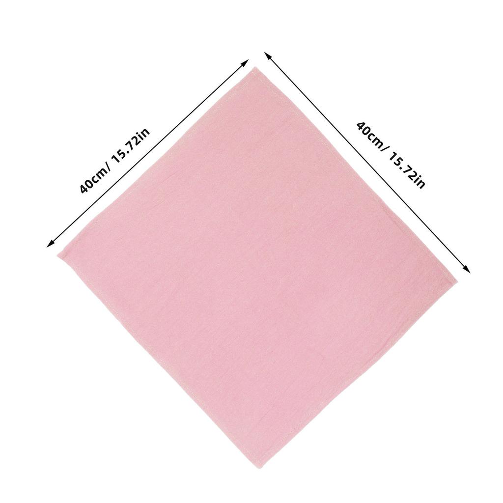 12Pcs Soft Cotton Blend Table Napkins 40Cm Washable Reusable Natural Blush Pink Dinner Napkins for Wedding Reception Holiday