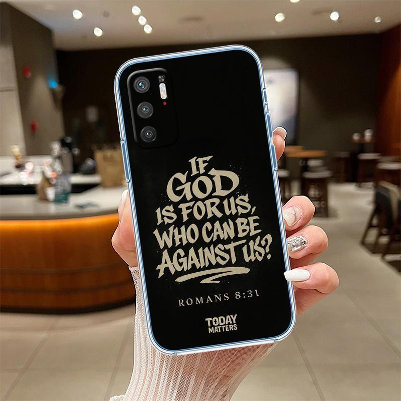 RE13 Bible Verse Jesus cross Transparent Phone Case for Motorola Moto G7 G8 G9 G84 G85 G73 G24 G15 Z2 Play Power Plus