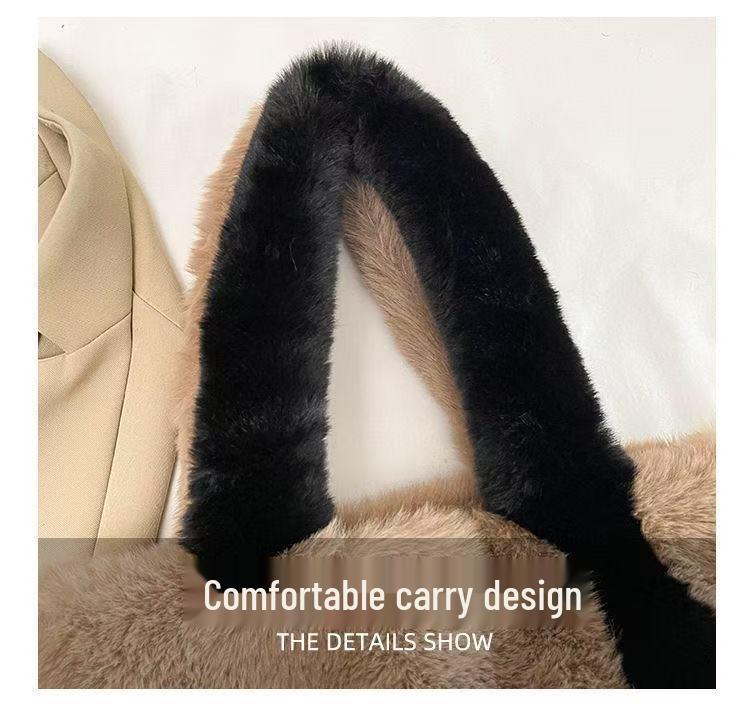 Adorable Kitten Plush Tote Bag - Versatile Furry Underarm Bag for Daily Autumn Fashion (2025 Edition)