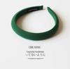 Retro French Wide Skull Top Sponge Headband for Women - Milk Coffee Color Hair Accessory