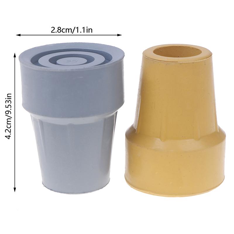 1/2Pcs 22Mm Cane Tip End Cane Pad Prevent Slip Shock Absorbing Heavy Duty Replacement Rubber Crutch Tips Rubber Cane Accessories