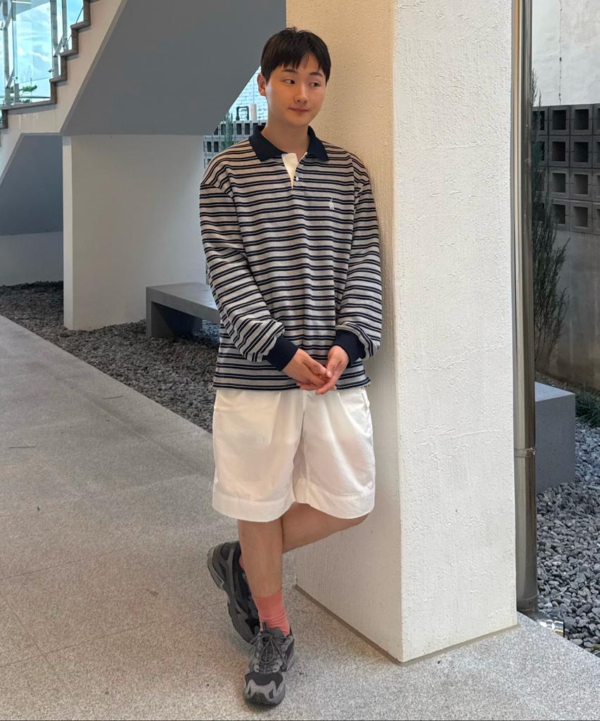NAUTICA Striped Collared Sweatshirt Npo4495