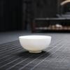 Chinesische weiße Porzellan-Teetasse Kung Fu Teegeschirr Keramik-Teeschale Kreative handgefertigte Tassen Kleines Weinglas Phnom Penh Teetassen Geschenk