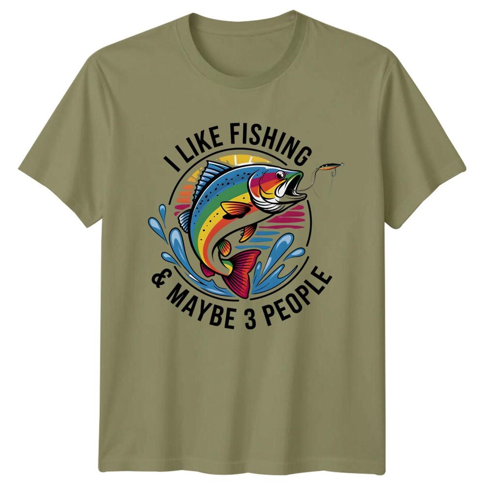 I Like Fishing Maybe 3 People Fishing Hobbies Unisexs TShirt