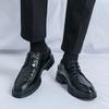 Crocodile Patterned Men Oxford Shoes Business Office Banquet Retro Gentleman Formal Shoes