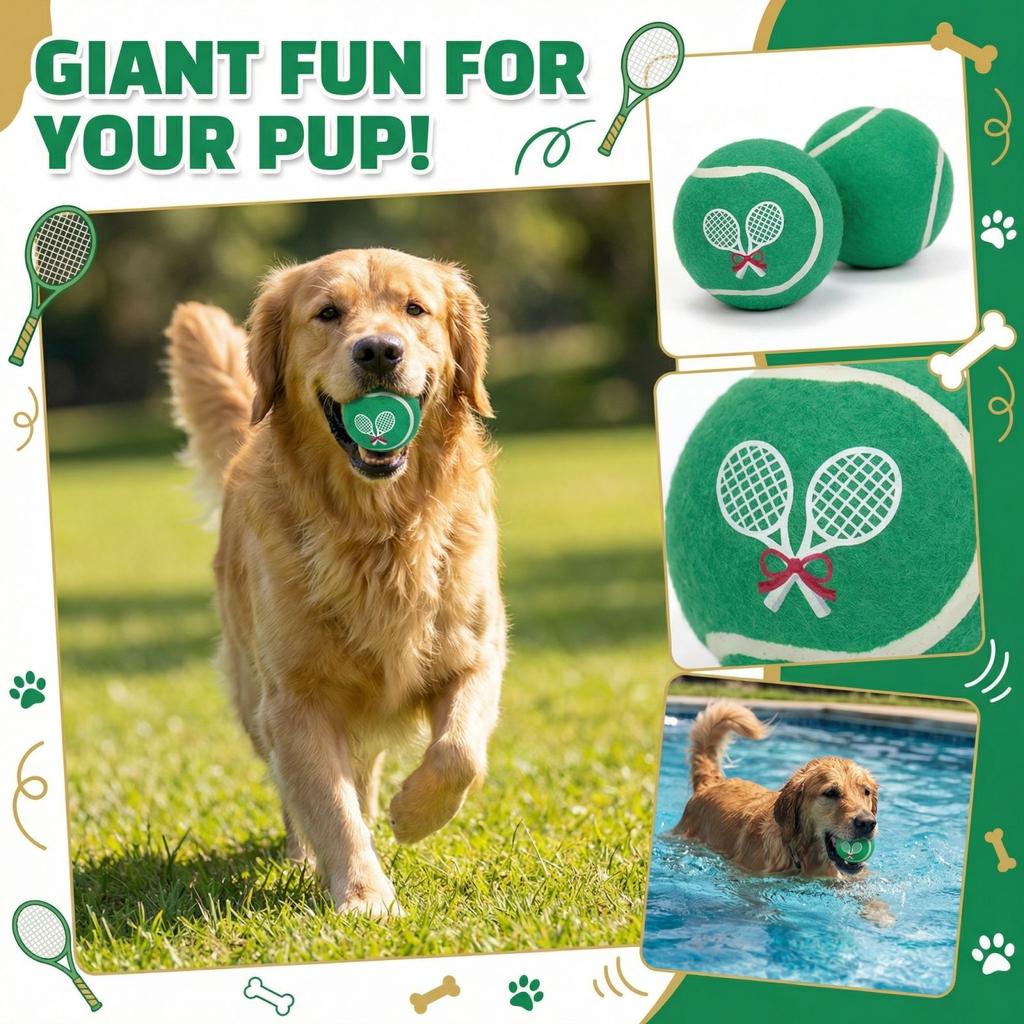 Dog Chew Toy, Resistant To Biting And Gnawing, For Teeth Cleaning And Grinding; Pet Toy (tennis Ball).