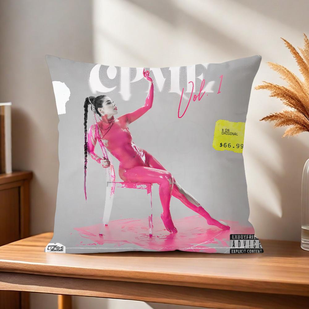 Comfortable Soft Pillow Os Case For K-Kenia Sofa Living Singer Room Pink Aura Home Office Decor And Protective Covers