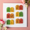 Soft Pottery Polymer Clay Cutter Pottery DIY French Earrings Flower Cutting Dies for Earring Jewelry Pendant Making