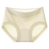Women's Spring and Summer Threaded Ice Silk Seamless Extended 10A Antibacterial Crotch Briefs