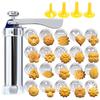 Home Baking Tool Biscuit Extruder Aluminum Alloy Construction Long-lasting Kitchen Tool For Baking For Cookies