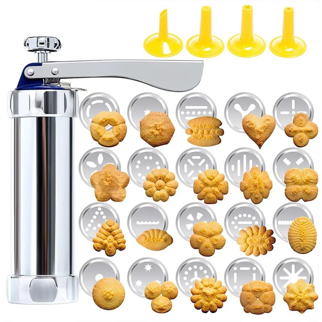 Home Baking Tool Biscuit Extruder Aluminum Alloy Construction Long-lasting Kitchen Tool For Baking For Cookies