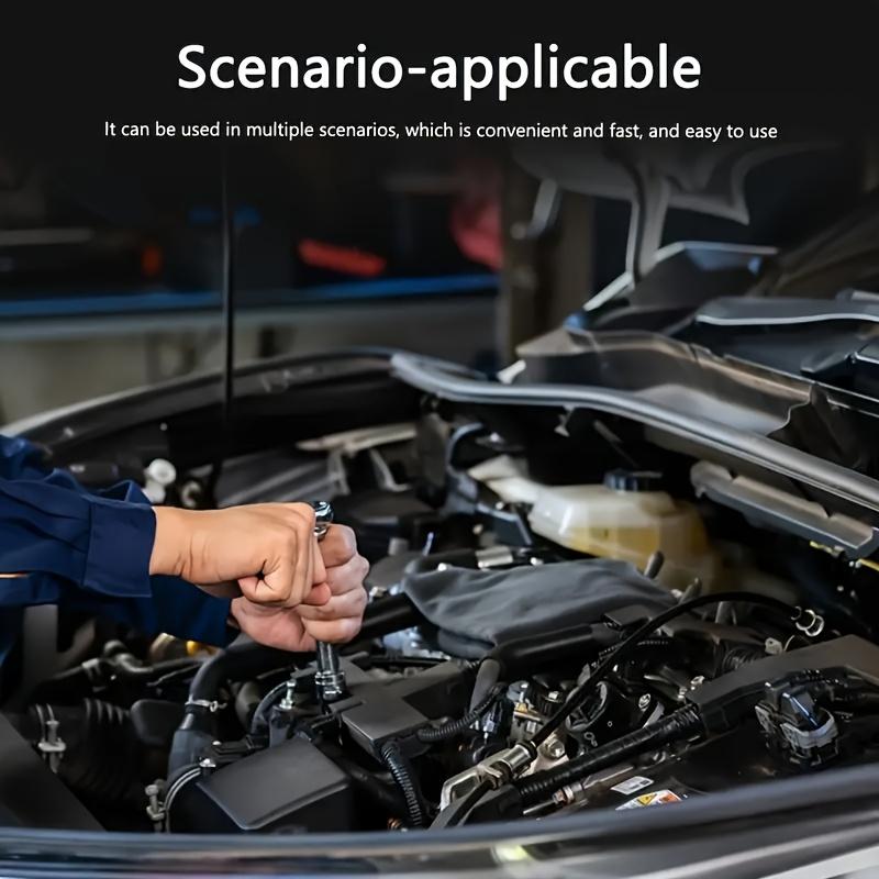 46pcs Premium Ultimate Automotive Repair Tool Set - High Torque Chrome Vanadium Steel Kit for Car, Bicycle, and Motorcycle Maintenance